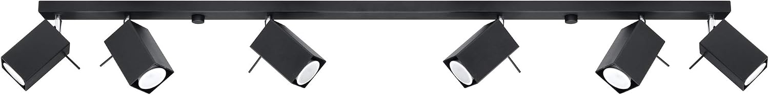 Sollux Lighting 8 x 120 x 15 Steel LED Light - Black
