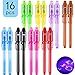 Hoepaid Invisible Ink Pen 16PCS, 2020 New Disappearing Spy Pen with Built in UV Light Creative Secret Message Pen Gift UV Pen for Drawing Fun Activity Kids Party Favors Ideas Gifts