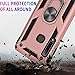 Case for Samsung Galaxy A9 2018 Case,Galaxy A9s Armor Case Hybrid Dual Layer 360 Degree Rotating Kickstand Phone Protective for Samsung Galaxy A9 Star pro(Pink)