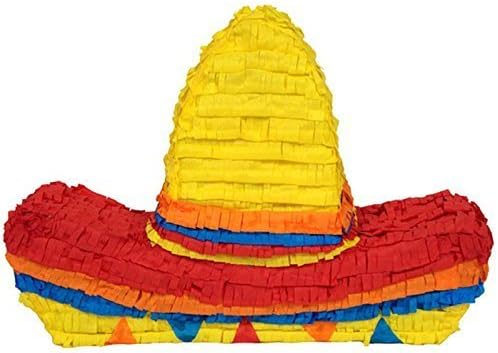 Pinatass Sombrero Mexican Hat Pinatas, Fiesta Decoration, Party Game and Photo Prop
