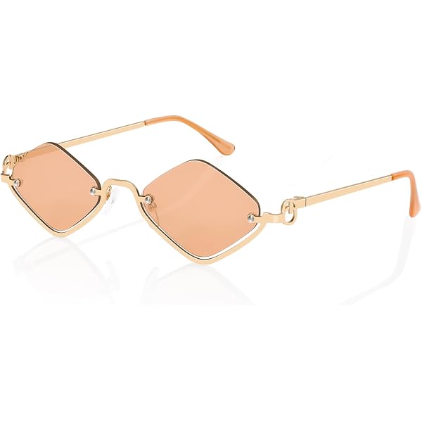 SDINM Trendy Hexagon Sunglasses for Women Retro Gold Metal  display picture 1