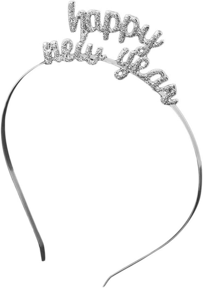 Alloy Letter Hairband Charm Lady Hair Accessories New Year Women Headband