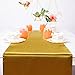 Ecore Gold Table Runner 10 Pack Satin Table Runners,12 x 108 Inches for Wedding Banquet Decoration