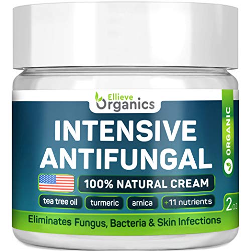 Antifungal Cream - Extra Strength - Made in USA - Effective Toenail Fungus Treatment and Ringworm Treatment for Humans - Combats Body Acne, Athletes Foot, Jock Itch - 100% Natural - 2 OZ (Best Otc Ringworm Treatment)