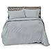 Where The Polka Dots Roam Full/Queen Blue Gray Herringbone Duvet Cover Set with 2 Pillowcases - Double Brushed Microfiber (L 90in x W 92in)