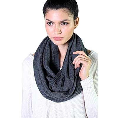 Women's Cable Knit Infinity Loop Scarf, 100% Organic Cotton, Super Soft Stretch Warm All-Season Breathable (10 COLORS) Women's Cable Knit Infinity Loop Scarf, 100% Organic Cotton, Super Soft Stretch Warm All-Season Breathable (10 COLORS)