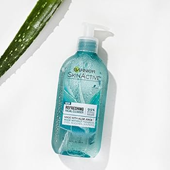 garnier face wash aloe