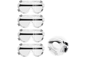 WOKNOW Anti-Fog Safety Goggles with Clear Lens – Lab & Work Protective Eyewear, Scratch-Resistant Fit for Chemistry