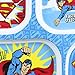 Bumkins DC Comics Superman Divided Plate, Melamine Tray Plate, Toddler, Kids, BPA Free, Stackable, Dishwasher Safe