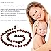 Baby Baltic Amber Teething Necklace Jewelry - (Cherry) Anti-Flammatory, Drooling & Free Teething Toy Pain Reduce - Reduces Tension and Fear, Teething Necklace for 3 to 36 Months Babies,Boys and Girls...