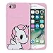 Joyleop Angel Unicorn Case for iPhone 6 /iPhone 6S Cover,Cute KidS Girls Teens Cartoon Shell,3D Pink Soft Silicone Animal Kawaii Character Unique Rubber Shockproof Chic Fresh Protector for iPhone6 4.7
