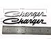 YoaooÂ 1x Black OEM Original Charger Nameplate Emblem Badge Decal for Dodge Charger Chrysler Mopar Chrome Finish (Black)