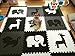 SoftTiles Kids Foam Play Mat - Safari Animals Theme- Nontoxic Puzzle Play Mats for Children's Playrooms or Baby Nursery- Large Floor Tiles for Crawling- Size 6.5 x 6.5 ft (Black, Gray, White) SCSAFBGW