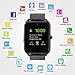 MSRM Smart Watch Bluetooth Touch Screen Flexible Band Unlocked Watch Cell Phone for Android Smartphones and iPhone (Black)