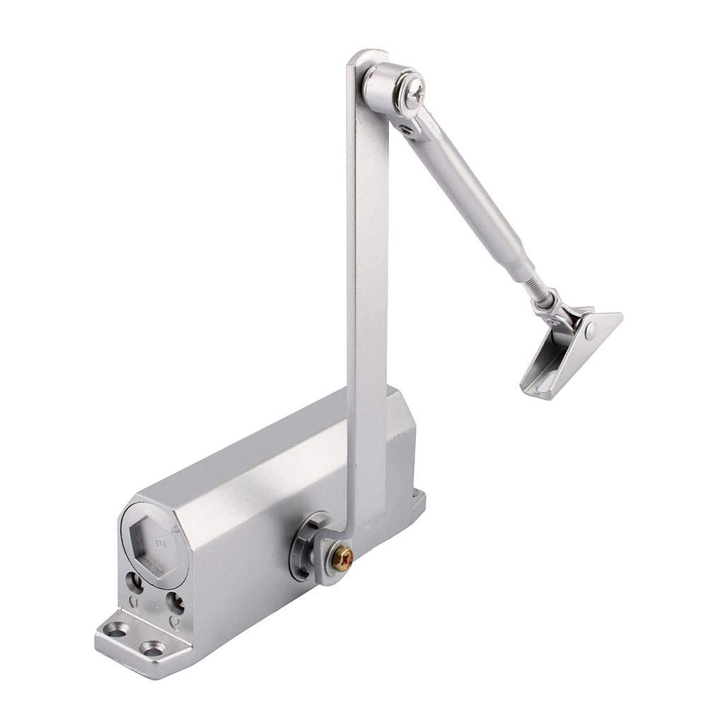 SOULONG Overhead Door Closer,Adjustable Fire Rated Overhead Door Closer Hydraulic Buffer Positioning Spring for Door Width 600-1200mm Left and Right Hand Doors Home Commercial Use (35-60kg)