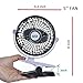 Mini Battery Operated Clip Fan,Sall Portable Fan Powered by Rechargeable Battery or USB Desk Personal Fan for Baby Stroller Car Gym Workout Camping,Black