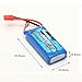 HOBBYTIGER for SYMA X8C X8W X8G X8HW X8HG X8HC RC Quadcopter Lipo Battery 7.4V 2000mAh 30C 2-Pack(Round Adaptor)