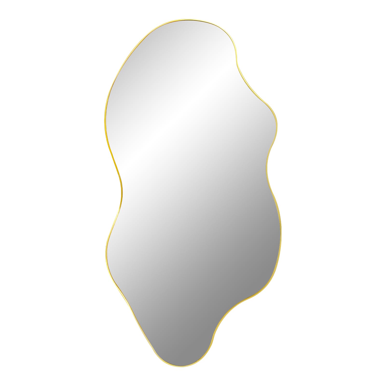 DAOYIJIAJU Large Irregular Mirror, Asymmetrical Wall Mirror Full Length, 59