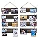 brightmaison Picture Photo Display Clip Board 26 Inch Wood Wall Decor with 16 Clips Collage Artworks Prints Multi Pictures Hanging Vertical Organizer (Set of 2)