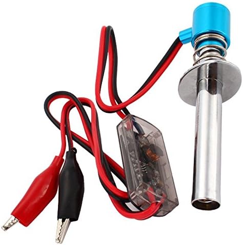 Yiguo Upgraded 6V-24V Electronic Glow Plug Starter Igniter suitable for Nitro RC Car Blue 80100