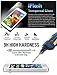 iFlash Premium Tempered Glass Screen Protector: Crystal Clear & Bubble Free 0.3mm Thickness Edition - for Apple iPad Air/iPad Air 2 with Retina Display (iPad 5th / 6th Generation) - Retail Packaging