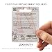 Zoe+Ruth Replacement Roller Heads, 2 Pack for Model ZR-CR200 - Premium Quality Pedicure Callus Remover Replacements. Professional Grade Foot File Refills, Water Proof