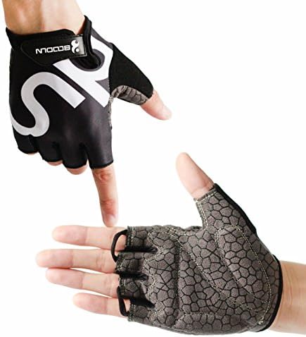 DYSONGO Non-Slip Half Finger Cycling Gloves Shockproof Mountain Biking Gloves Breathable Sport Gloves For Men and Women (XL)