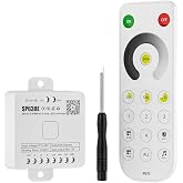 BTF-LIGHTING SP630E Bluetooth Controllers 4 Zones 2.4GHz RF RB1 Remote Kit | APP &amp; RF Remote,Support FCOB COB SMD PWM or SPI Single Color LED Strip WS2811 IC etc DC5V/12V/24V, Dimming For Smart Home