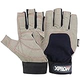 Brand New SAILING GLOVES Deckhand Gripy Glove Top Quality Blue/Grey