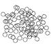 VALYRIA 500pcs Siver Tone Stainless Steel Open Jump Rings Connectors 0.8mm Fit Jewelry DIY (5x0.8mm)