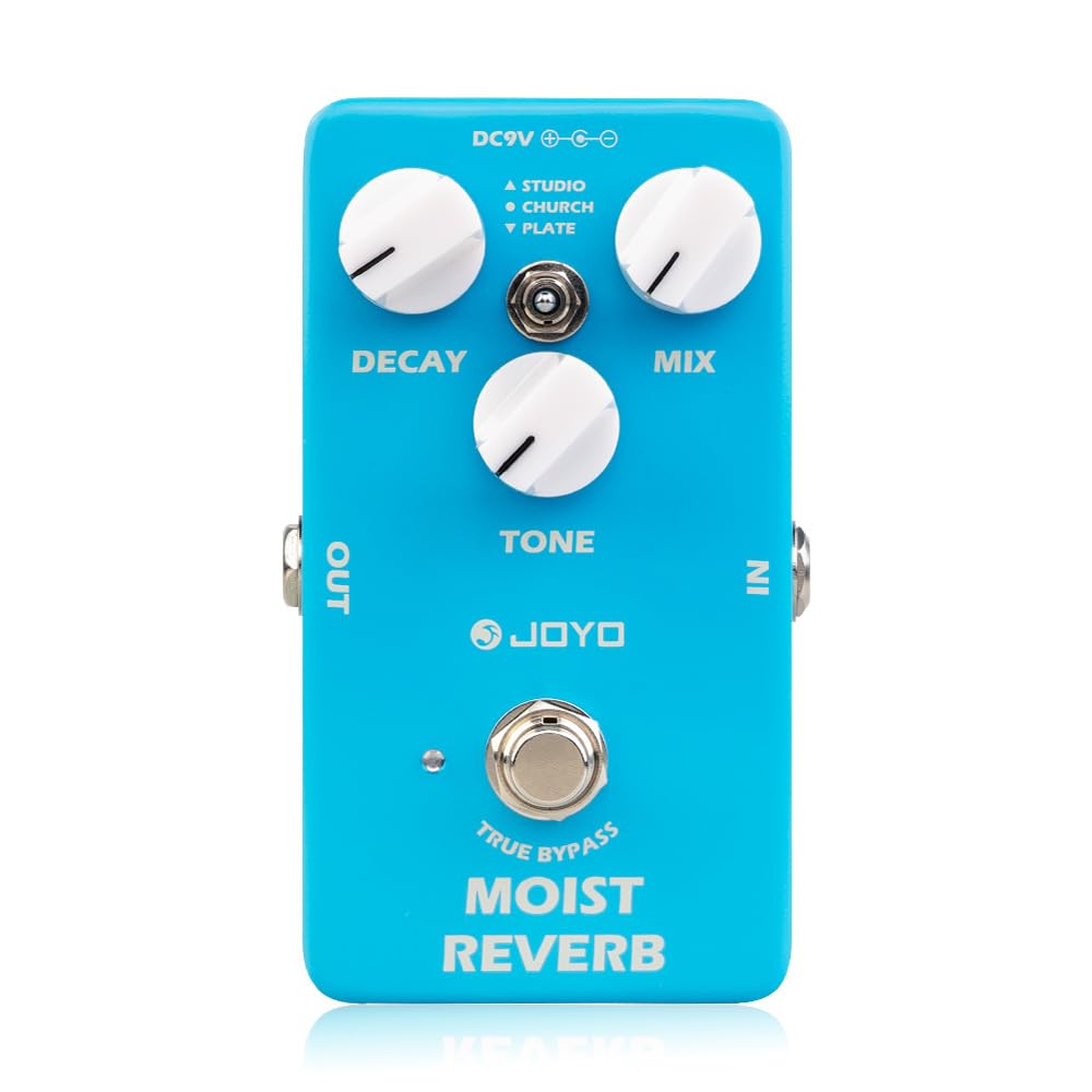 JOYO Reverb Effect Pedal Digital Guitar Pedal with 3 Reverb Effects (Studio, Church, Plate) for Electric Guitar - True Bypass (MOIST JF-20) — image 1