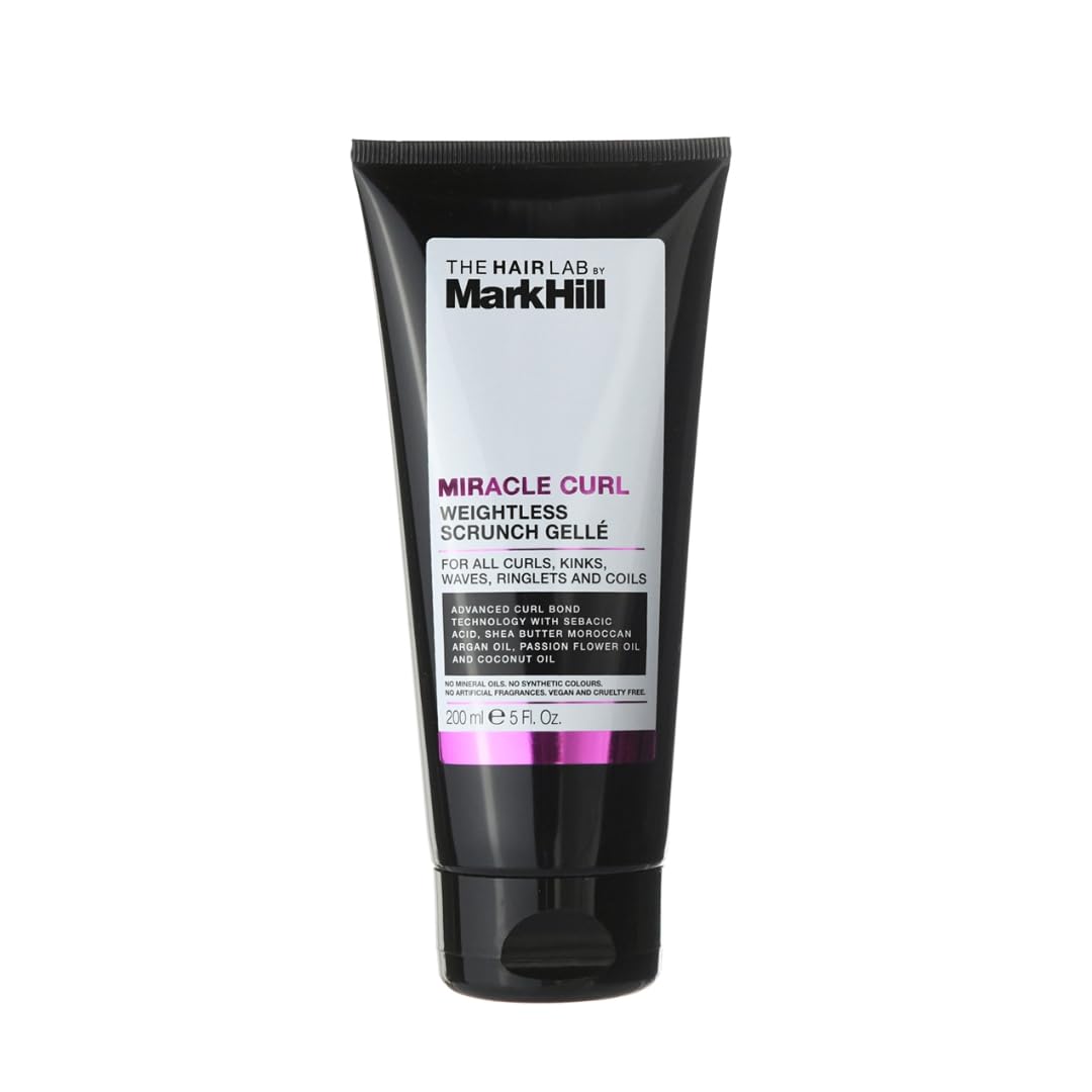 Mark Hill - The Hair Lab - Miracle Curl Weightless Scrunch Hair Gellé, Curl Repair, Nourish and Define Curls, Medium Hold, 200 ml - Vegan