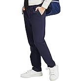 QBK Relaxed Fit Stretch School Uniform Pant Chino Pants for Toddler to Youth Boys and Girls
