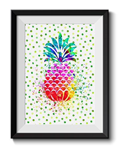 Uhomate-Hawaiian-Pineapple-Tropical-Fruit-Pineapple-Home-Canvas-Prints-Wall-Art-Inspirational-Quotes-Wall-Decor-Living-Room-Bedroom-Bathroom-Artwork-C005-8X10