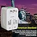 Travel Adapter, AC Adapter with USB Wall Charger, International Universal Power Converter Plug, All in One Outlet Converter Charger US to Europe Argentina Australia UK etc New
