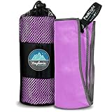Youphoria Outdoors Microfiber Quick Dry Travel Towel - Ideal Fast Drying Towels for Travel, Camping, Beach, Backpacking, Gym, Sports, and Swimming - Ultra Light, Fast Drying and Absorbent - 3 Sizes