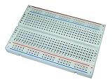 BB400 Solderless Plug-in BreadBoard, 400 tie-Points, 4 Power Rails, 3.3 x 2.2 x 0.3in (84 x 55 x 9mm)