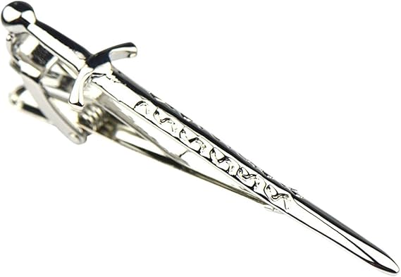 Fermacravatta Uomo A Clip - Set 2 Pezzi In Lega Argento, Per Occasioni Formali E Quotidiane - Foto 3