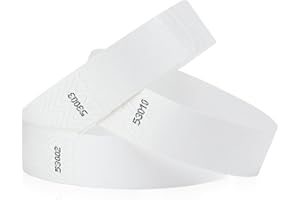 1,000 WristCo White Tyvek Wristbands for Events - Comfortable Tear Resistant Paper Bracelets ID Wrist Bands for Concerts Festivals Admission Party Identification