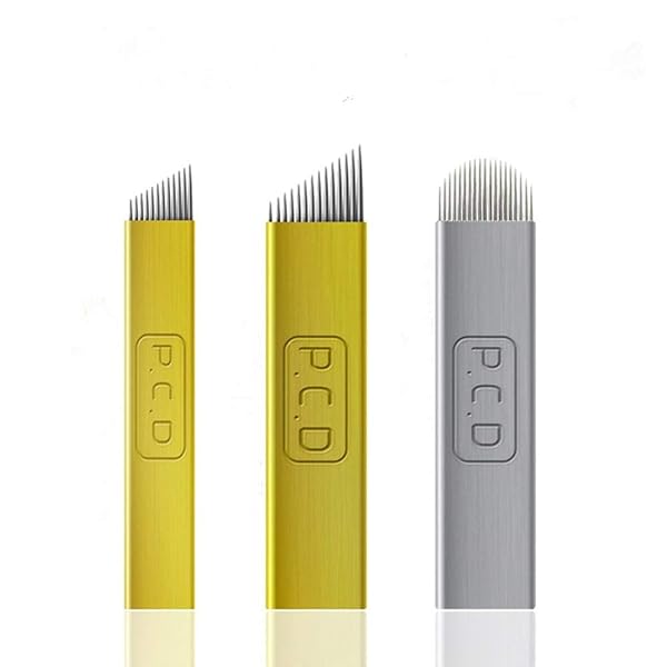 Microblading Needles Kit For Permanent Makeup - PCD 12 14 19 Blades (Stainless Steel)
