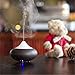 Aromatherapy Essential Oil Diffuser Portable & Electric Ultrasonic Cool Mist Aroma Humidifier with Color LED Lights Changing for Home Office Bedroom Auto Off - Light or Dark Brown