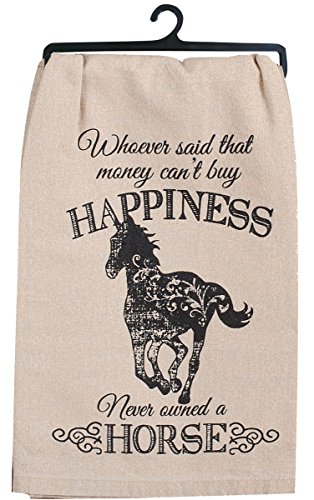 Kay Dee Designs R3775 Grace & Beauty Happiness Horses Flour Sack Towel