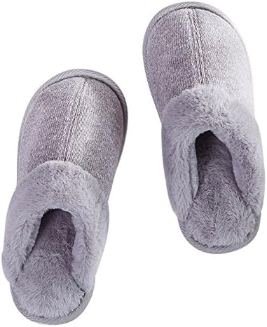 Women's Soft Anti-Slip Cashmere Cotton Knitted Winter Indoor Slippers