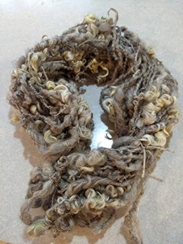 Handspun yarn- art yarn-coil spun- wool-32 yds