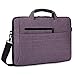Brinch 15-15.6 Inch Multi-Functional Suit Fabric Portable Laptop Sleeve Case Messenger Bag Briefcase for Laptop, Tablet, MacBook, Notebook - Dark Purple