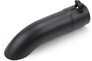 LCGP 2.25 Inch Inlet Turn Down Bolt On Exhaust Tip, Standard 2.25 Inch Inside Diameter Turndown Exhaust Tailpipe Tip, Black Powder Coated Stainless Steel, 9 Inch Length