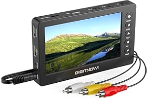 DIGITCONVERT Video to Digital Converter, VHS to Digital Converter, Video Recorder Capture with 5" OLED Screen, Convert VHS to Digital, AV&HDMI Reocord from VHS, DVD, VCR, Hi8, Tapes, Camcorders, TV BOX &Gaming Sys