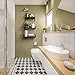 Veken Floating Shelves Wall Mounted Set of 3, Rustic Wood Wall Decor Storage Shelves for Bedroom, Bathroom, Kitchen, Living Room Grey