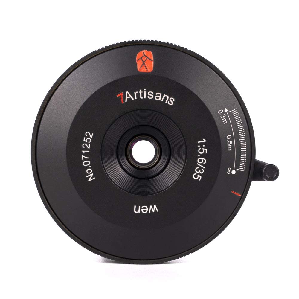 7artisans 35mm f5.6 Full Frame Format Manual Focus Len Compatible with Leica M-Mount for Leica M,M10,M240M-P240,M-TYP246,M-P,M 262,M7(Black)