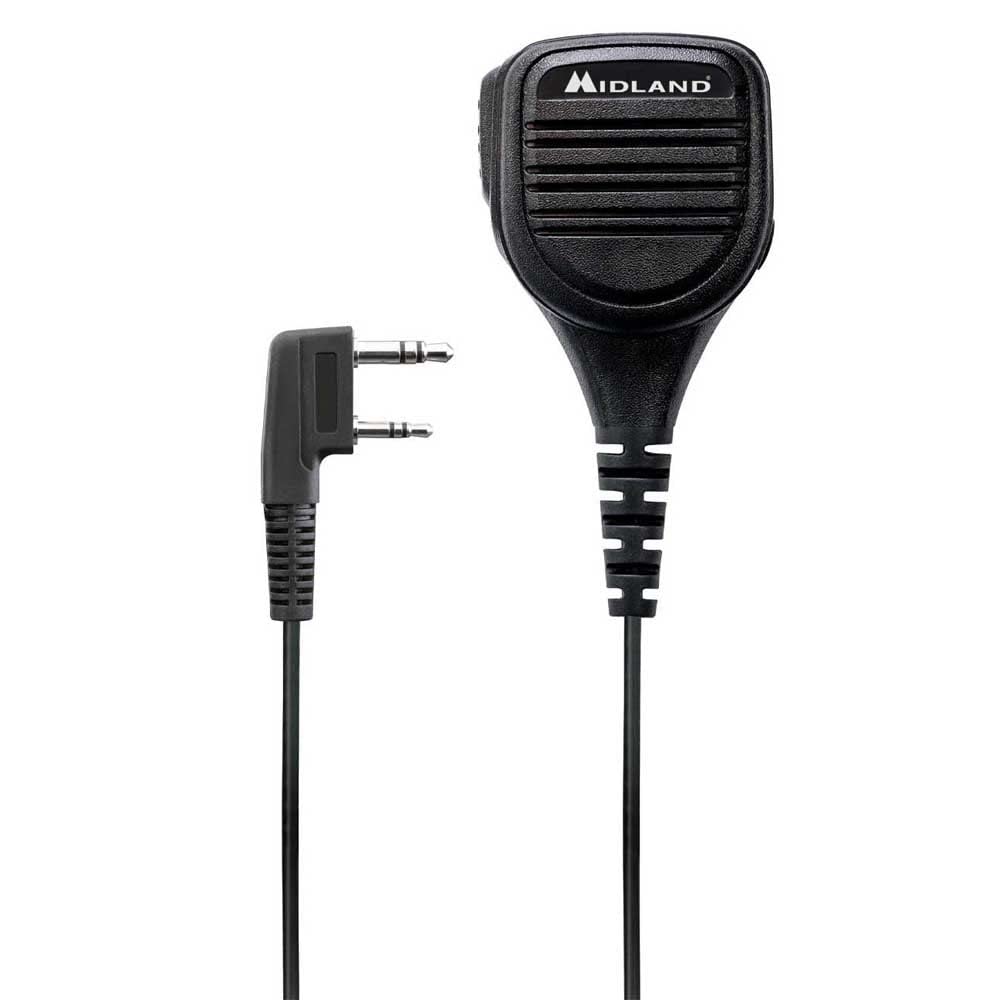 Midland - Microphone MA25-LK with Kenwood 2-Pin Connector for 2 Way Radio, Omnidirectional, Compatible with Walkie Talkies G10 Pro, G11 Pro, CT990 EB, CT590 S, G13 - Outdoor & Airsoft Accessories